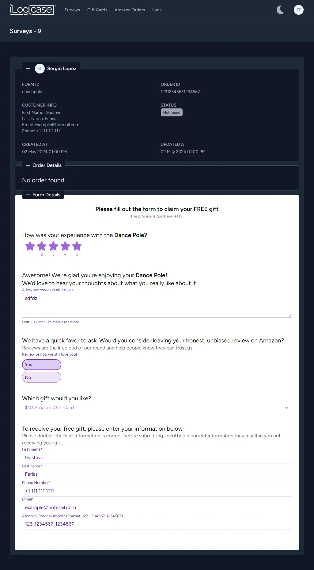 Sistema de encuestas para Ilogicase